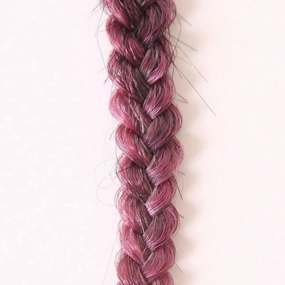 Pop by Hairdo 20” Pink Hair Extension Metallic Clip In Braid Extension Gift NEW! - Picture 3 of 12